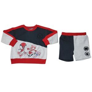 Character Toddler Boys 2-Piece Soft French Terry Set - Spiderman